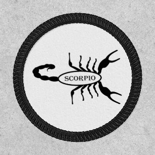 Scorpio Black Scorpion Star Sign Patch