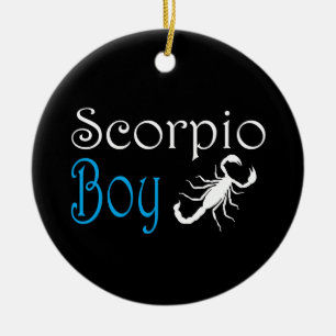 Scorpio boy ceramic ornament