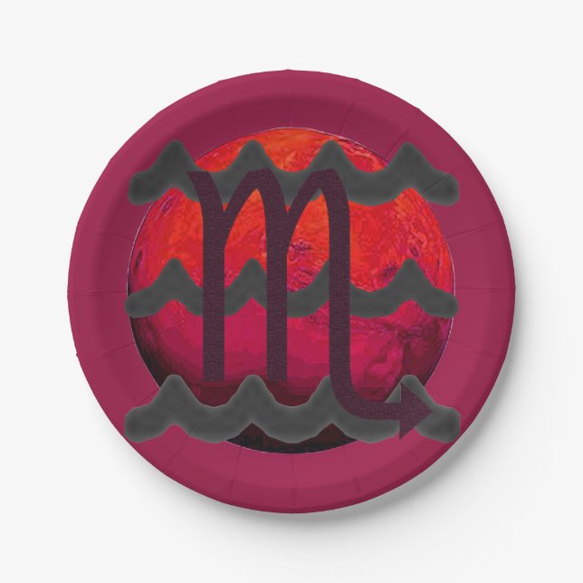 Scorpio Cake Plates (Front)