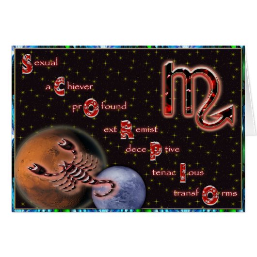 SCORPIO CARDS (Front Horizontal)
