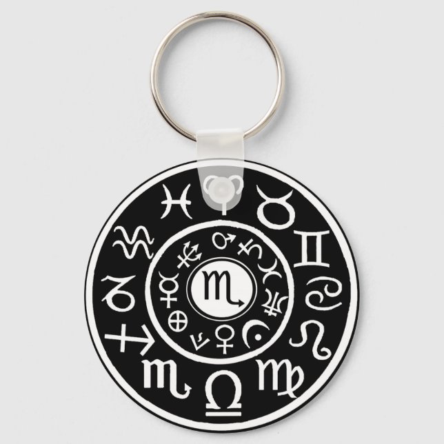 Scorpio Celestial Design Keychain (Front)