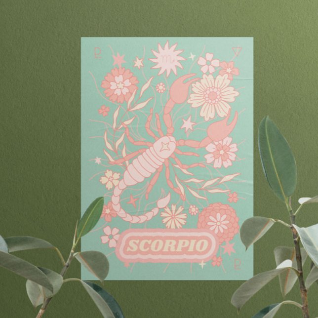 Scorpio Celestial Zodiac Pastel Dreams Wall Arts Poster (Creator Uploaded)