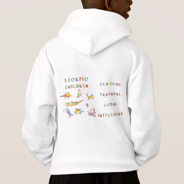 Scorpio Child Astrology Zodiac  Hoodie (Back)