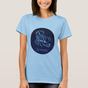 Scorpio Constellation and Zodiac Sign with Stars T-Shirt