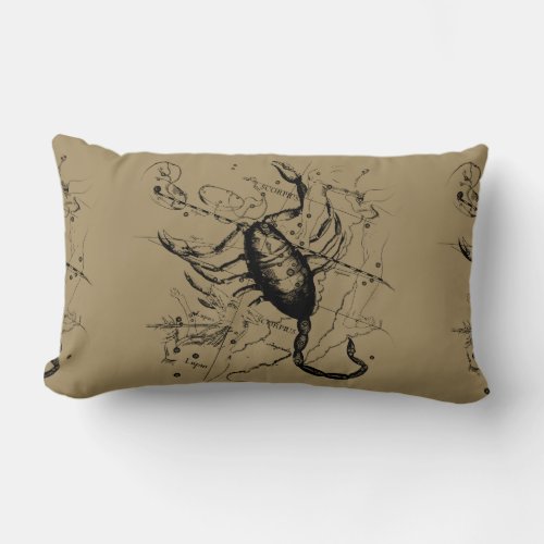 Scorpio Constellation Hevelius 1690 Classic Lumbar Pillow