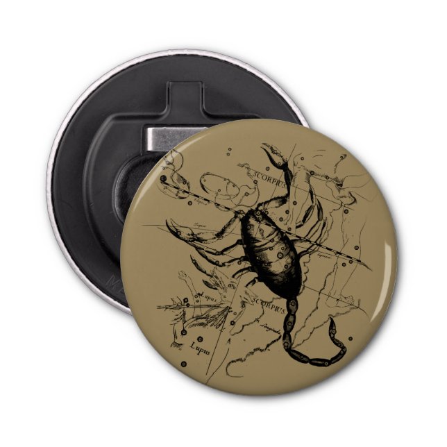 Scorpio Constellation Hevelius 1690 Decor Bottle Opener (Front)