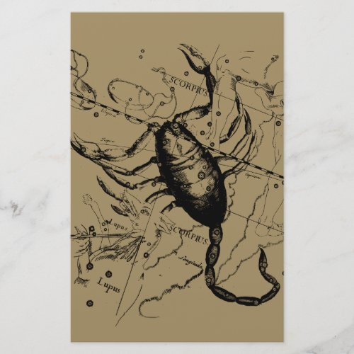 Scorpio Constellation Hevelius 1690 Decor Stationery