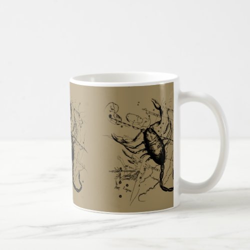 Scorpio Constellation Hevelius 1690 Engraving Coffee Mug