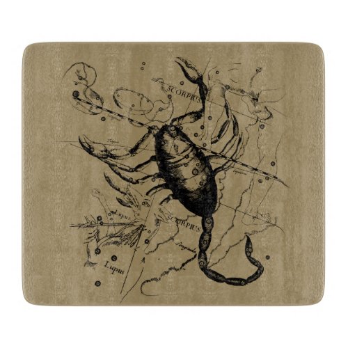 Scorpio Constellation Hevelius 1690 Engraving Cutting Board