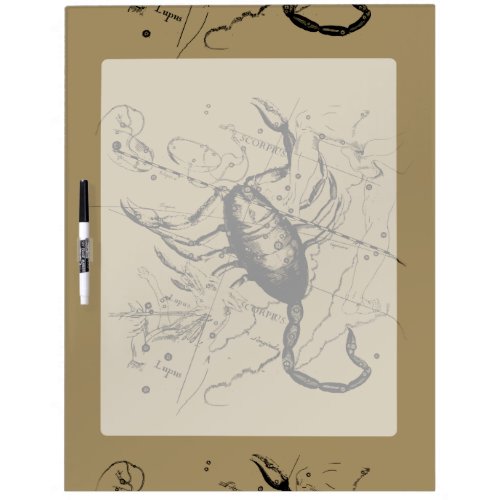 Scorpio Constellation Hevelius 1690 Engraving Dry_Erase Board