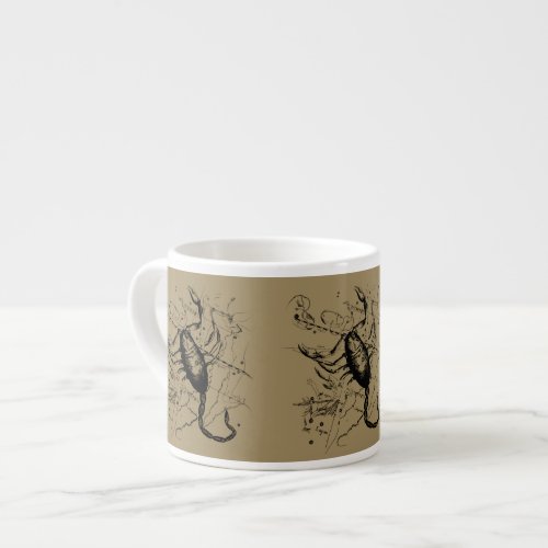 Scorpio Constellation Hevelius 1690 Engraving Espresso Cup