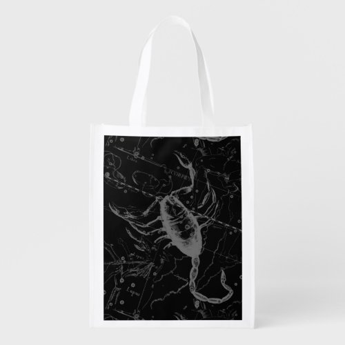 Scorpio Constellation Hevelius 1690 Engraving Reusable Grocery Bag