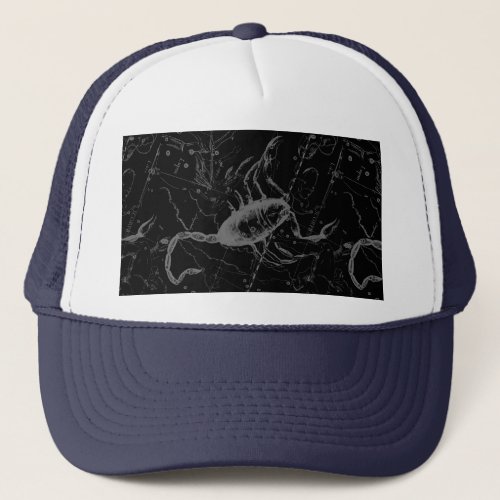 Scorpio Constellation Hevelius 1690 Engraving Trucker Hat