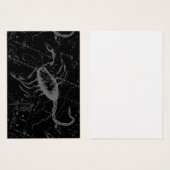 Scorpio Constellation Hevelius 1690 on Black (Front & Back)