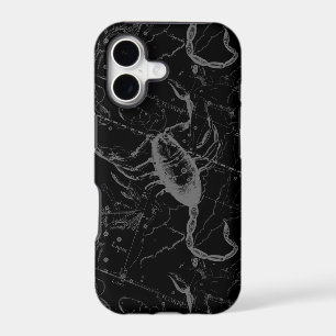 Scorpio Constellation Hevelius circa 1690 on Black iPhone 17 Case
