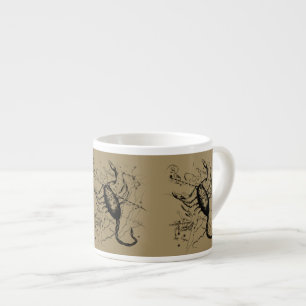 Scorpio Constellation Hevelius circa 1690 Vintage Espresso Cup