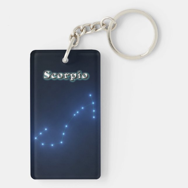 Scorpio constellation keychain (Back)