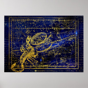 scorpio constellation poster
