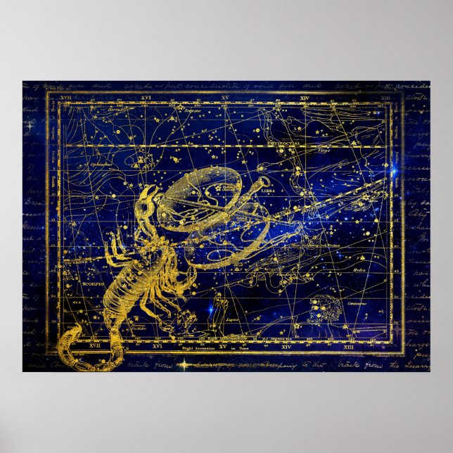 scorpio constellation poster (Front)