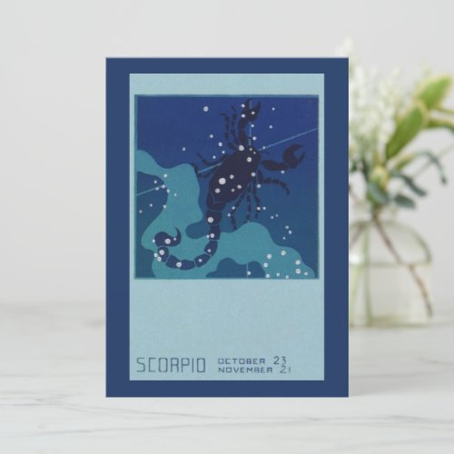 Scorpio Constellation Vintage Zodiac Astrology