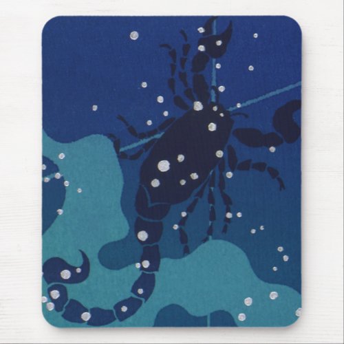 Scorpio Constellation Vintage Zodiac Astrology Mouse Pad