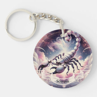 Scorpio Cosmic Celestial Zodiac Keychain