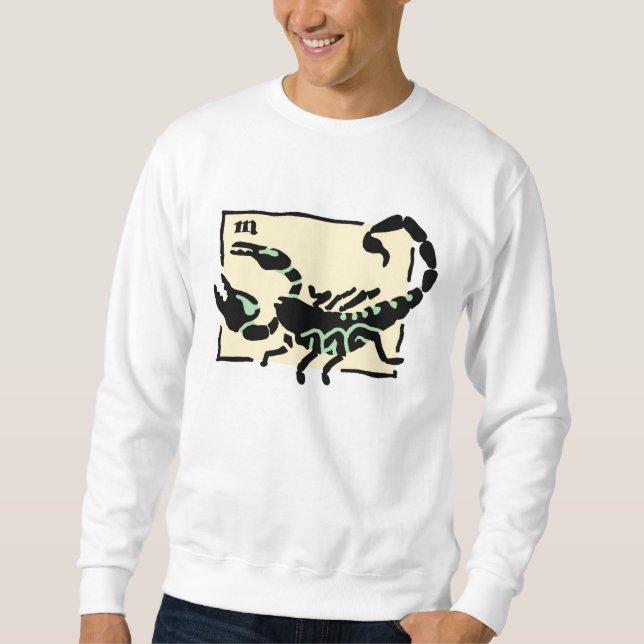 Scorpio | Cute Fun Cool Astrology Sign Design Sweatshirt (Front)