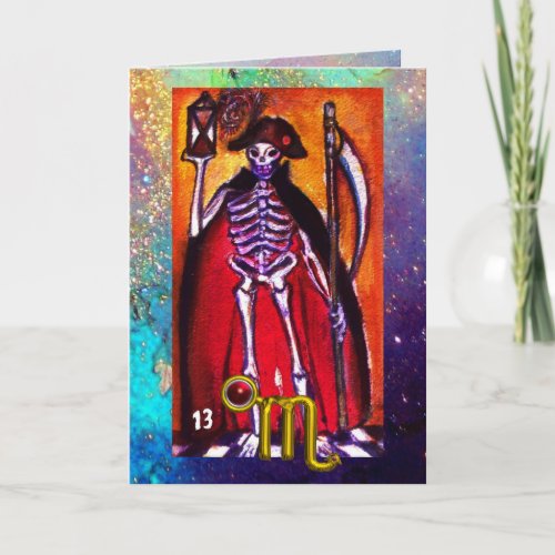 SCORPIO DEATHTAROT ASTROLOGY ZODIAC BIRTHDAY CARD