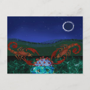 Scorpio defeats the Virus Postcard