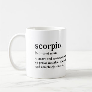Scorpio Definition Aesthetic Astrology Gift Coffee Mug