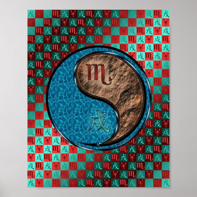 Scorpio & Earth Dog Poster (Front)