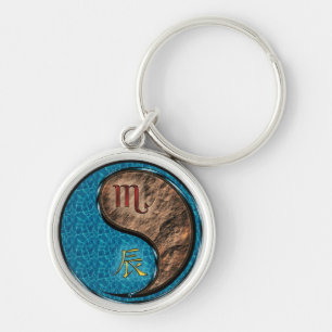Scorpio & Earth Dragon Keychain