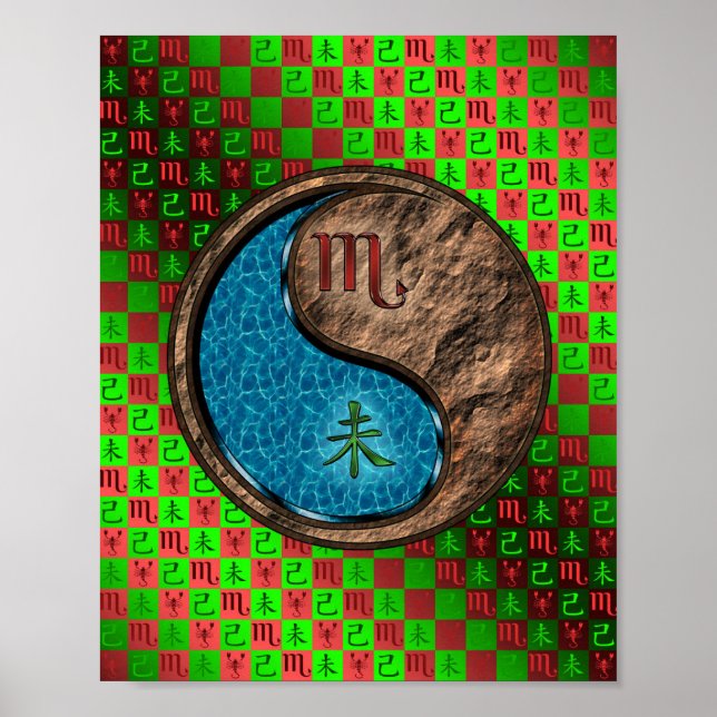 Scorpio & Earth Goat Poster (Front)
