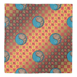 Scorpio & Earth Horse Duvet Cover