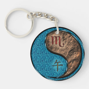 Scorpio & Earth Horse Keychain