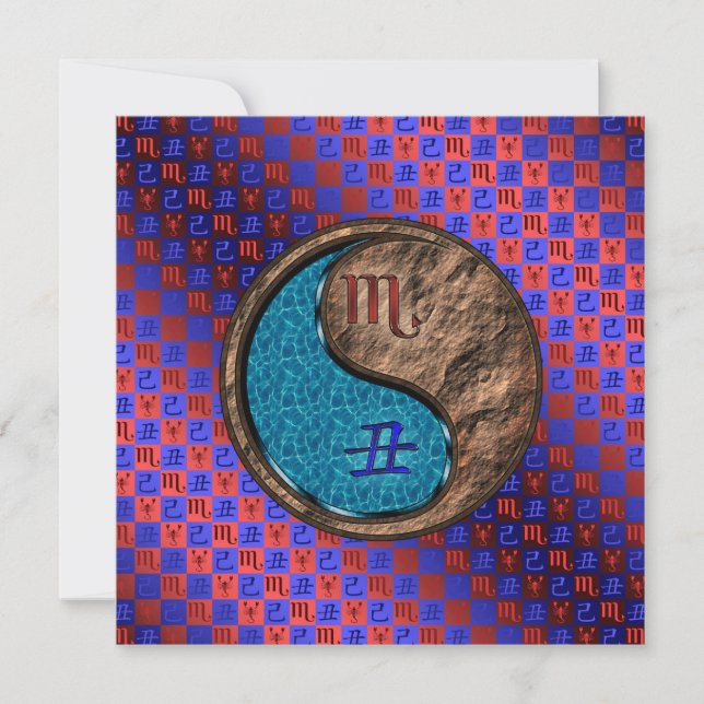 Scorpio & Earth Ox Card (Front)