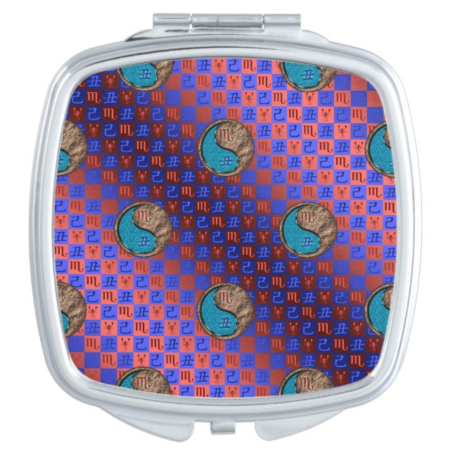 Scorpio & Earth Ox Compact Mirror (Front)