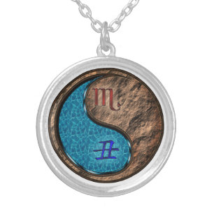 Scorpio & Earth Ox Silver Plated Necklace