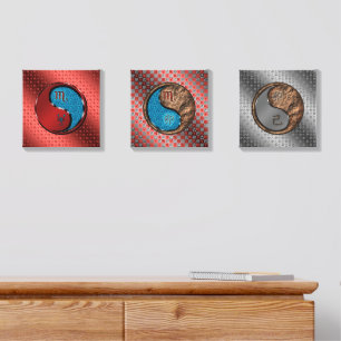 Scorpio & Earth Rabbit Canvas Photo Tile