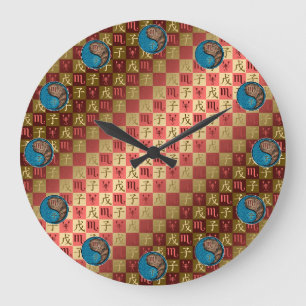 Scorpio & Earth Rat Large Clock