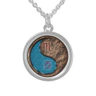 Scorpio & Earth Rooster Sterling Silver Necklace