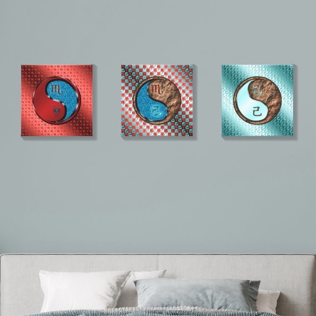 Scorpio & Earth Snake Canvas Photo Tile (Bedroom)