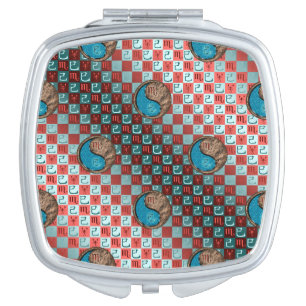 Scorpio & Earth Snake Compact Mirror