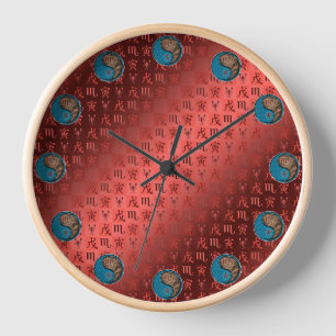 Scorpio & Earth Tiger Clock