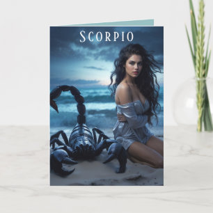 Scorpio Female Birthday Card
