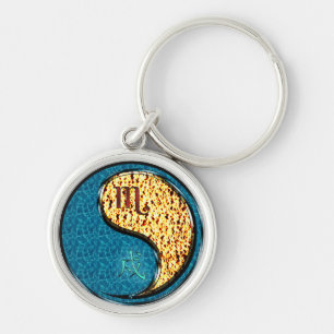 Scorpio & Fire Dog Keychain