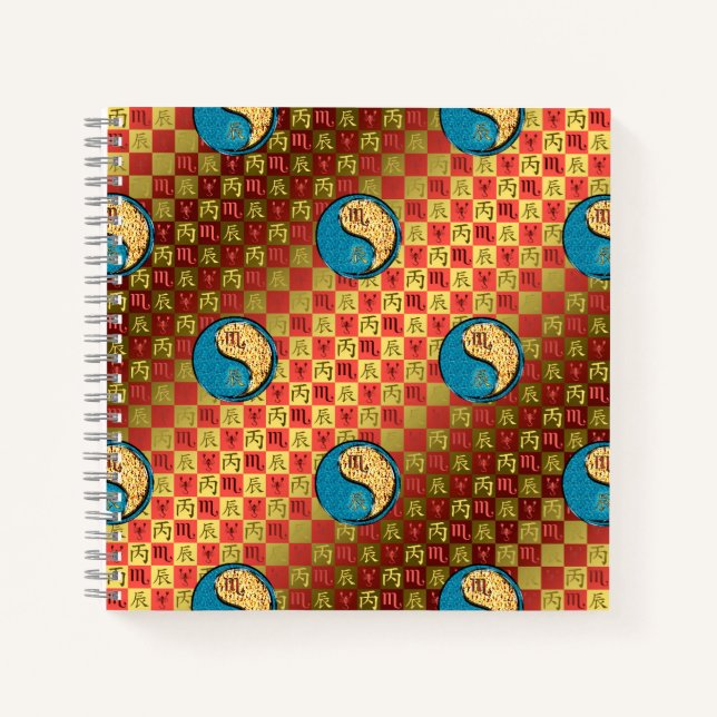 Scorpio & Fire Dragon Notebook (Front)