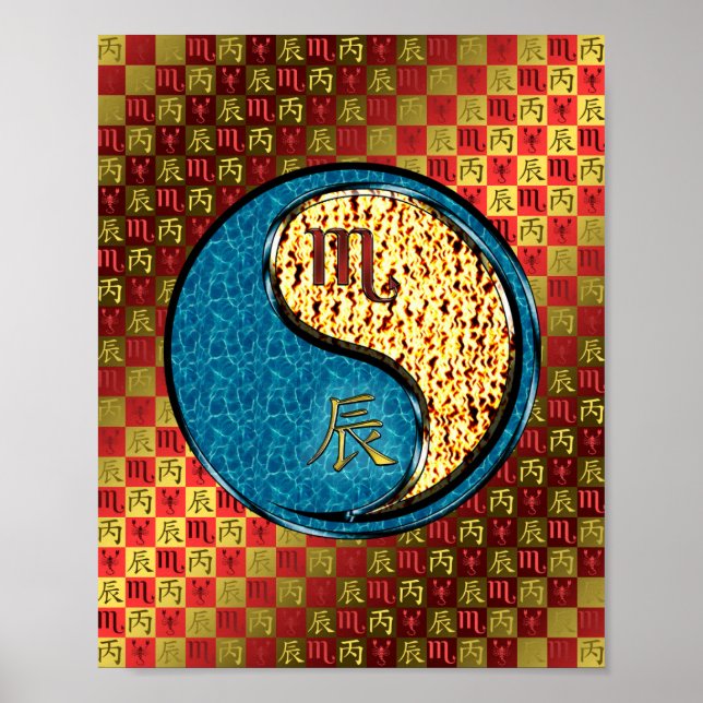 Scorpio & Fire Dragon Poster (Front)