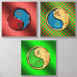 Scorpio & Fire Goat Canvas Photo Tile