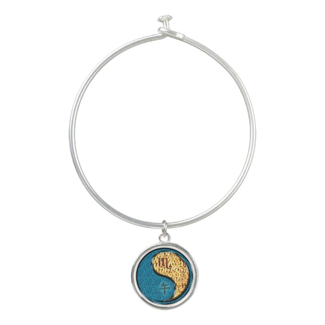 Scorpio & Fire Horse Bangle Bracelet (Front)